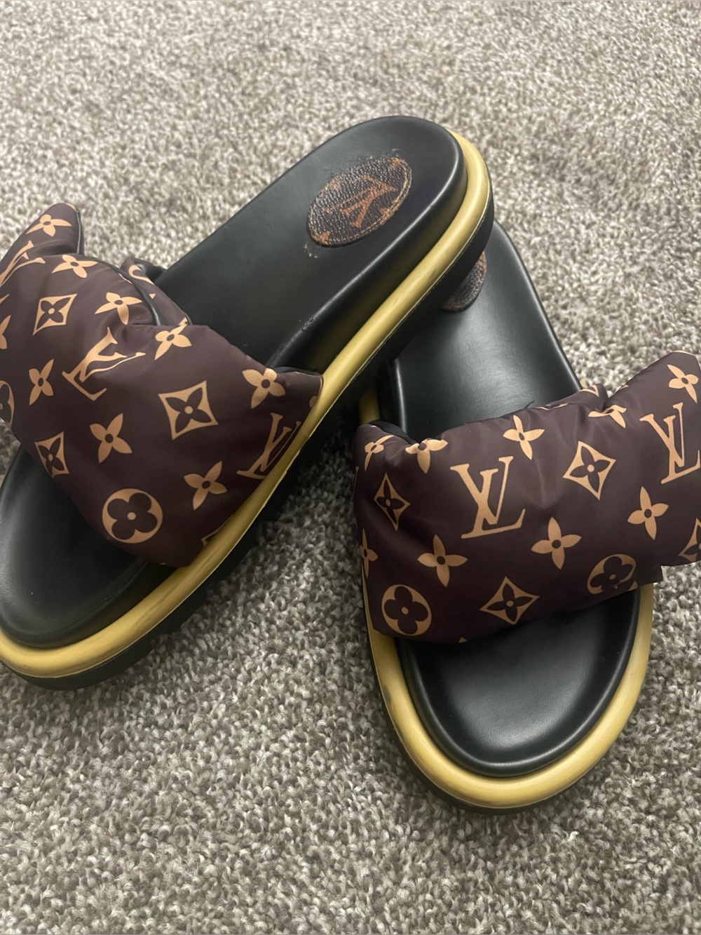 Brown Flower Velcro Sandals